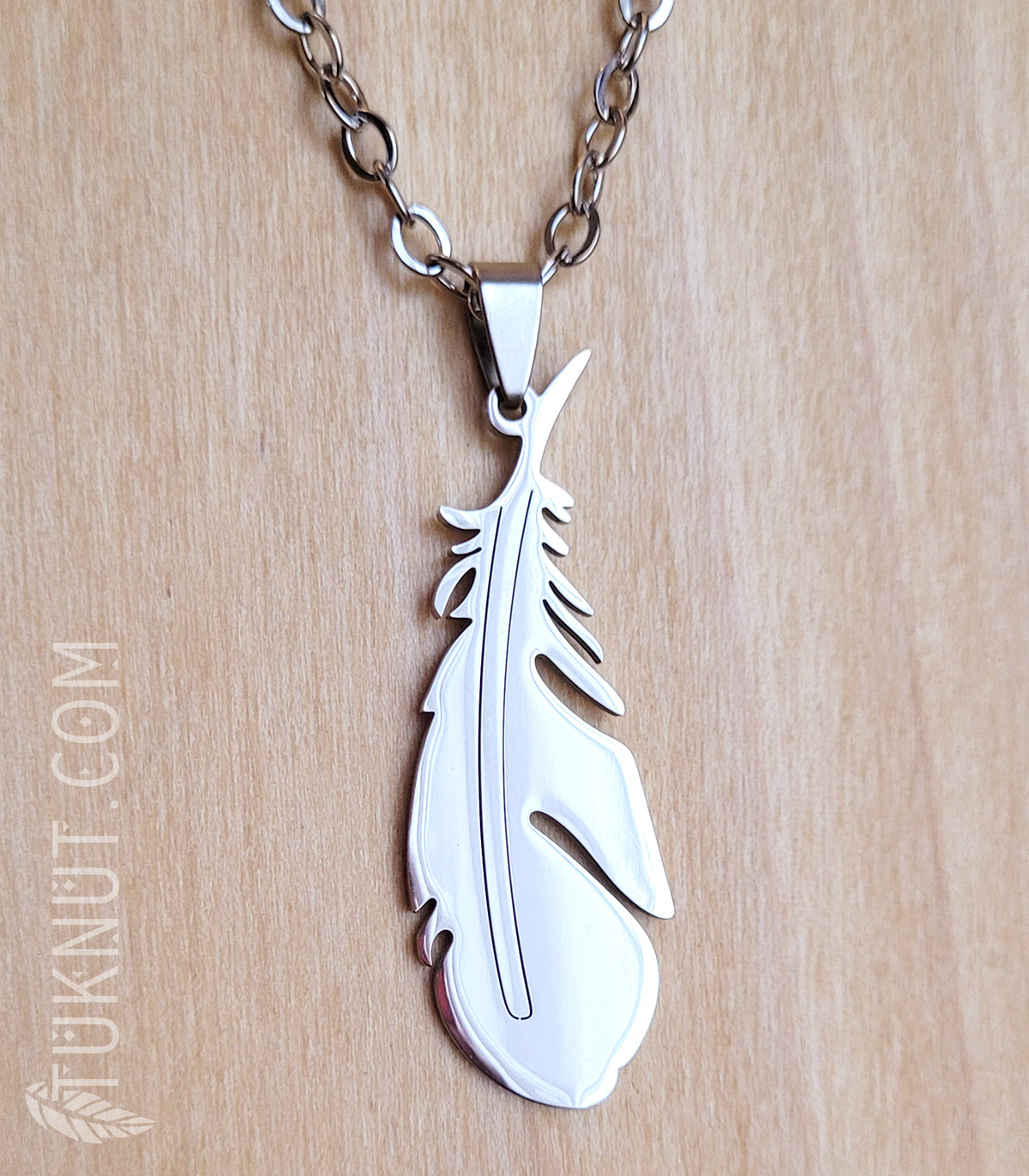 Collier Plume argentée • C28